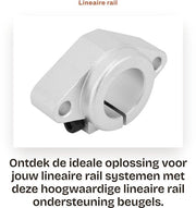 Supporto lineare per rail - 2 pezzi - Resistenza all'usura - Resistenza alla corrosione - Alta durezza - Garanzia di qualità - Supporto rail