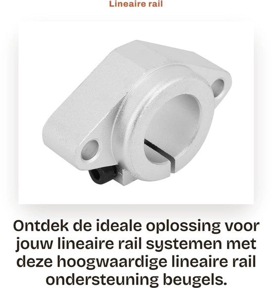 Supporto lineare per rail - 2 pezzi - Resistenza all'usura - Resistenza alla corrosione - Alta durezza - Garanzia di qualità - Supporto rail