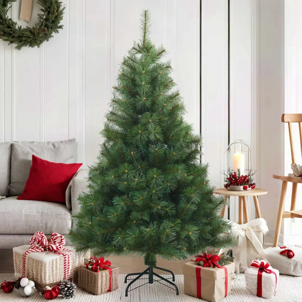 Albero di Natale Artificiale con Rami Pieghevoli Verde 150 cm 42019332