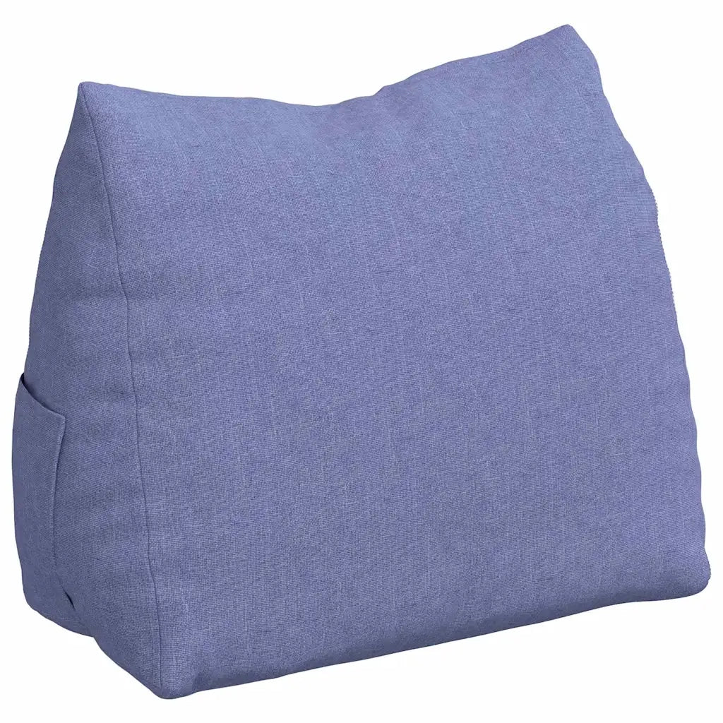 Cuscino per Schiena | Cuscino dorsale Blu jeans 45 x 20 x 35 cm Tessuto