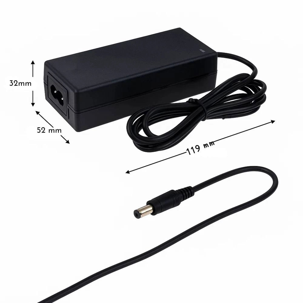 Optonica alimentatore led 24v per interni nero 3 anni di garanzia inclusa *** potenza 72w, confezione 1