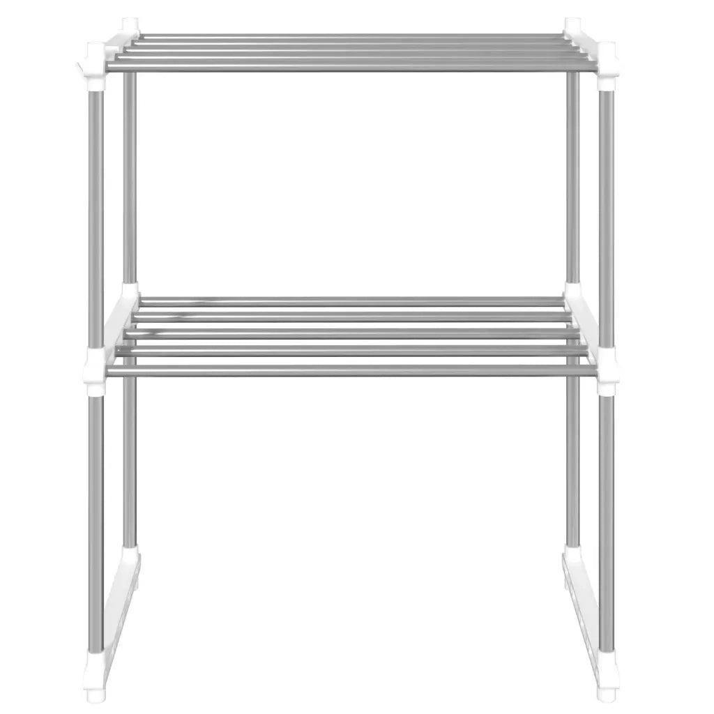Ripiano per Microonde Bianco 51x27x63 cm in Alluminio 154617