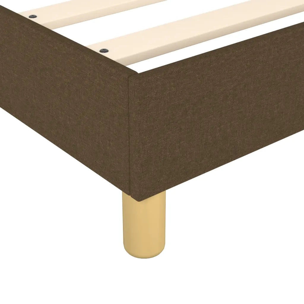 Struttura Letto a Rete a Molle Marrone Scuro 180x200 cm Tessuto 3120633