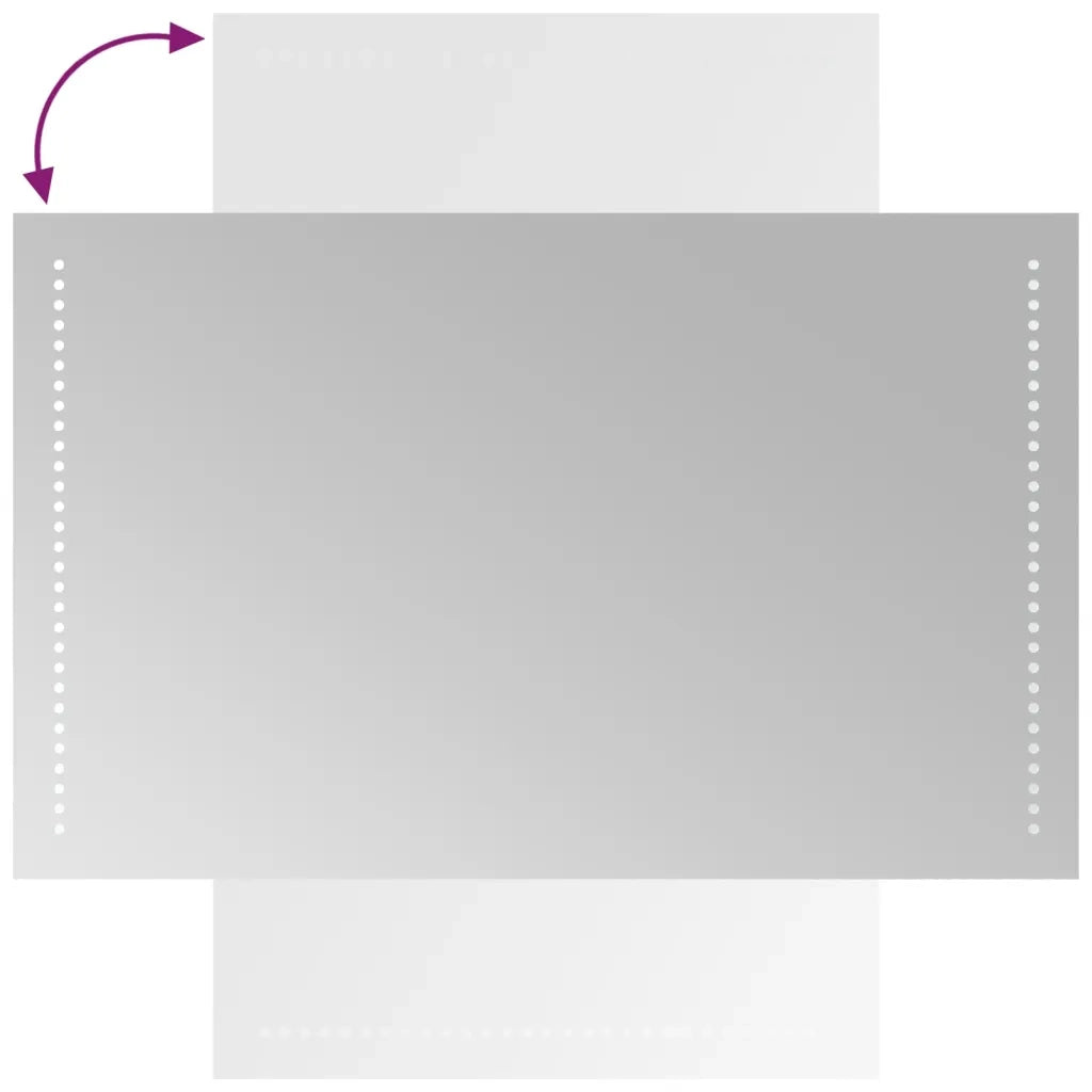 Specchio da Bagno con Luci LED 50x80 cm 3154050