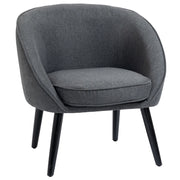 Poltrona Relax Legno Tessuto ¨C Minimal ¨C Grigio
