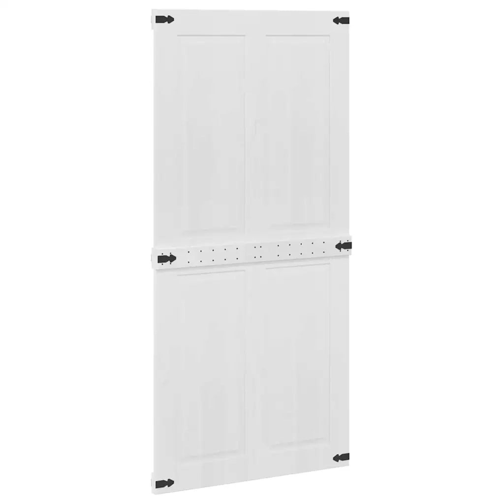 Porta del fienile Corona 100 x 210 cm Legno Massello di Pino 42021204