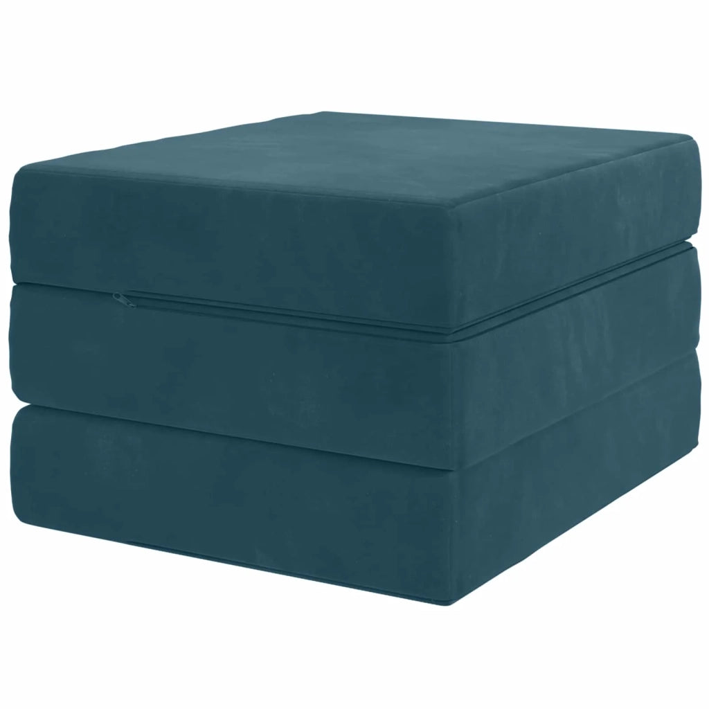 Divano Letto Pieghevole 75 x 63 x 45 cm Blu 900142