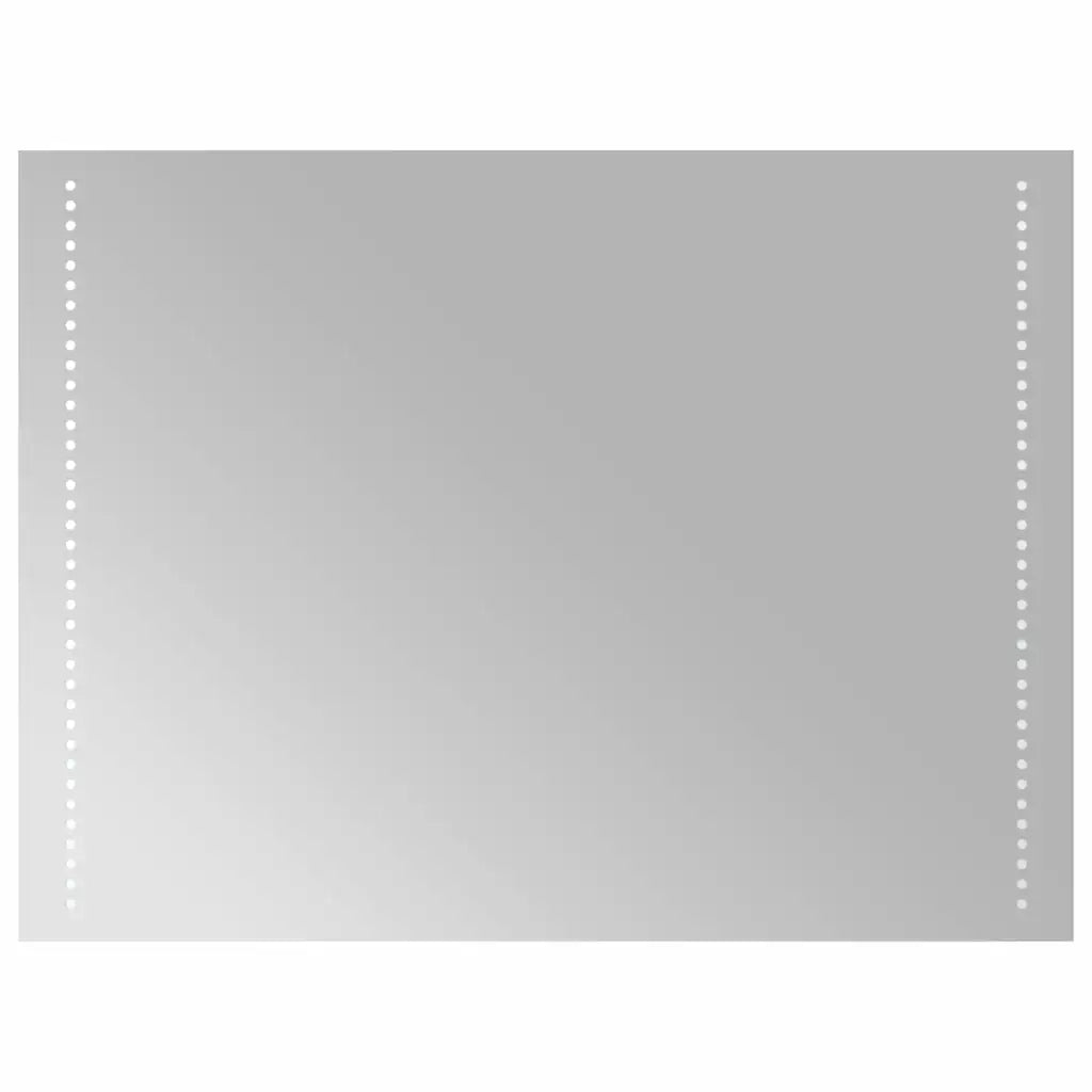 Specchio da Bagno con Luci LED 80x60 cm 151730