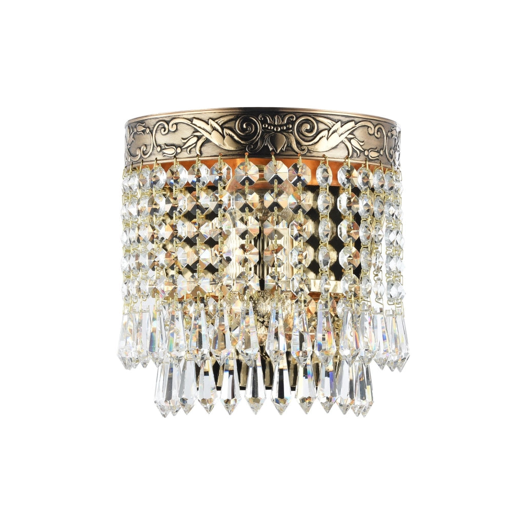 Applique Palace Maytoni ottone cristallo E27 DIA890-WL-01-G