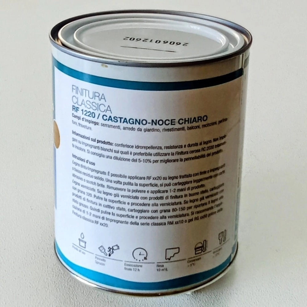 Renner rf 1220 750ml finitura castagno - noce chiaro semilucida base acqua