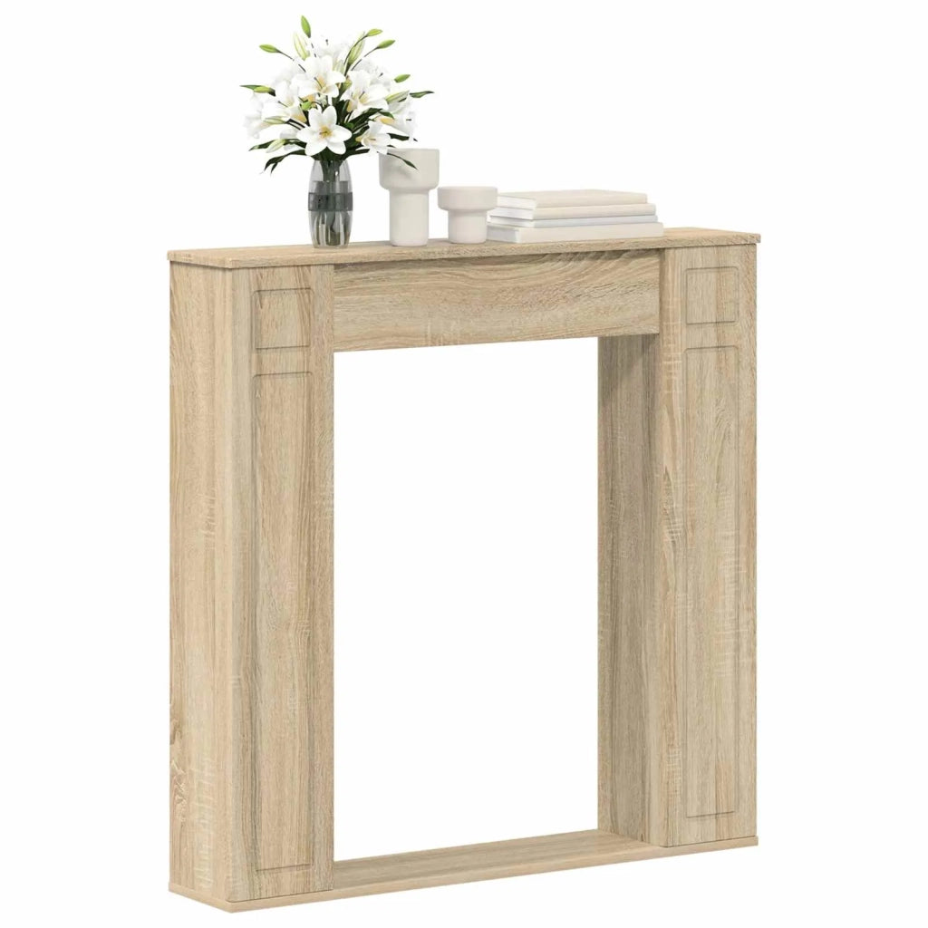 Cornice per camino Rovere Sonoma 100 x 20 x 100 cm 8006617