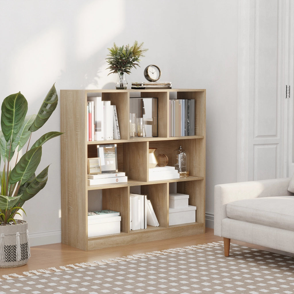 Libreria Scaffale 8 Ripiani ¨C Minimal ¨C 97.5x30x100 cm Quercia