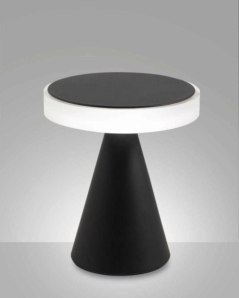 Lampada da tavolo Neutra LED 12W 1260lm 3000K struttura in metallo e metacrilato colore Nero IP20 - Illuminazione d'interni elegante e moderna