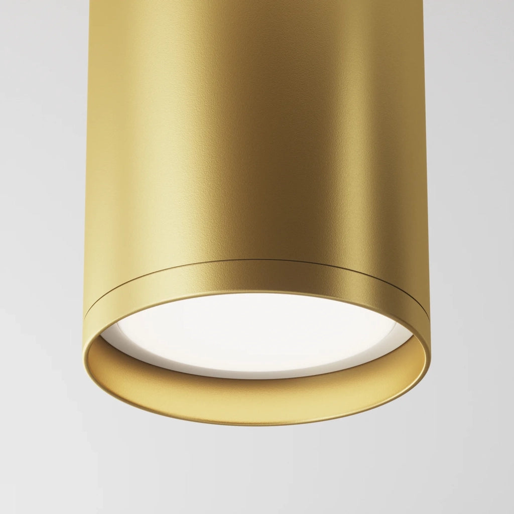 Maytoni Lampada da soffitto moderna FOCUS S 1 luce GU10 oro metallo