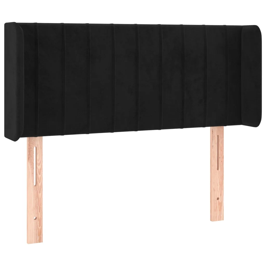 Testiera a LED-Testata con LED Nera 103x16x78/88 cm in Velluto 172397