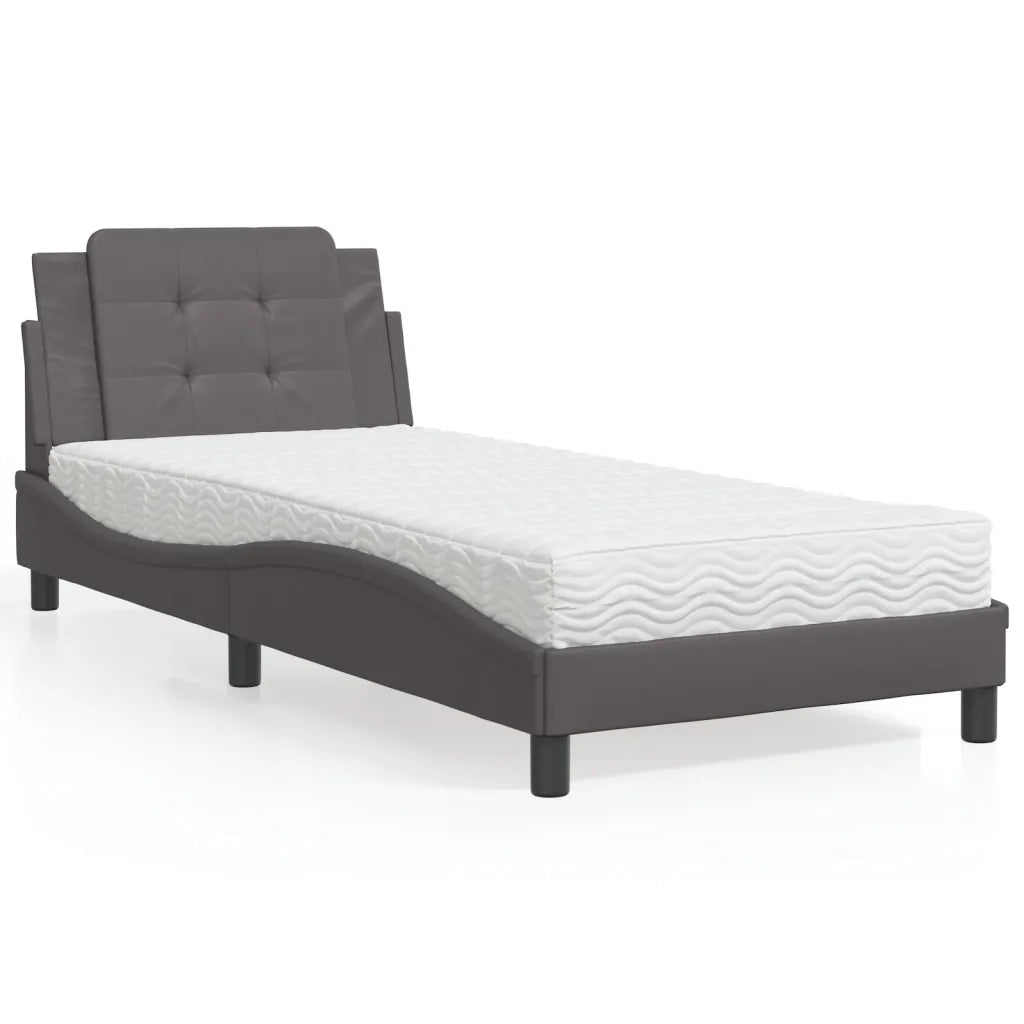 Giroletto senza Materasso Zadar Grigio 100x200 cm in Similpelle