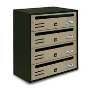 CASSETTA POSTALE ALUBOX CUBO/R 4 38,5X25X43 SABBIA- 1,0 pz