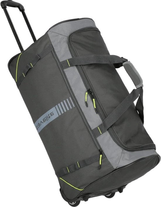 Borse da viaggio sostenibili con ruote - 86 l - antracite/arancione - leggere
