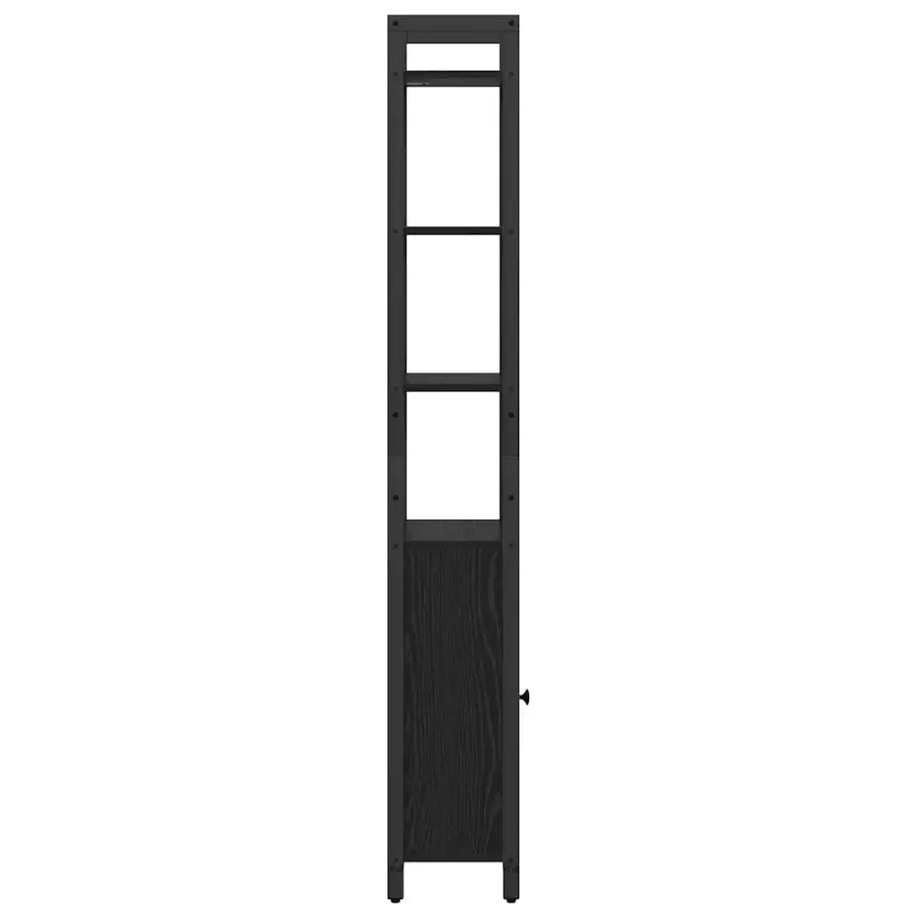 Armadio per Libri Rovere Nero 40 x 24 x 161 cm 883850