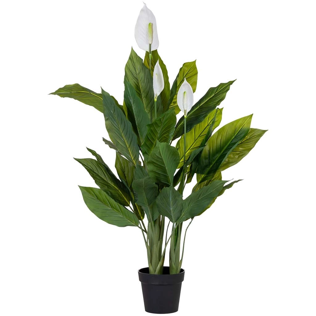 Anthurium artificiale decorativo verde 100x100x125