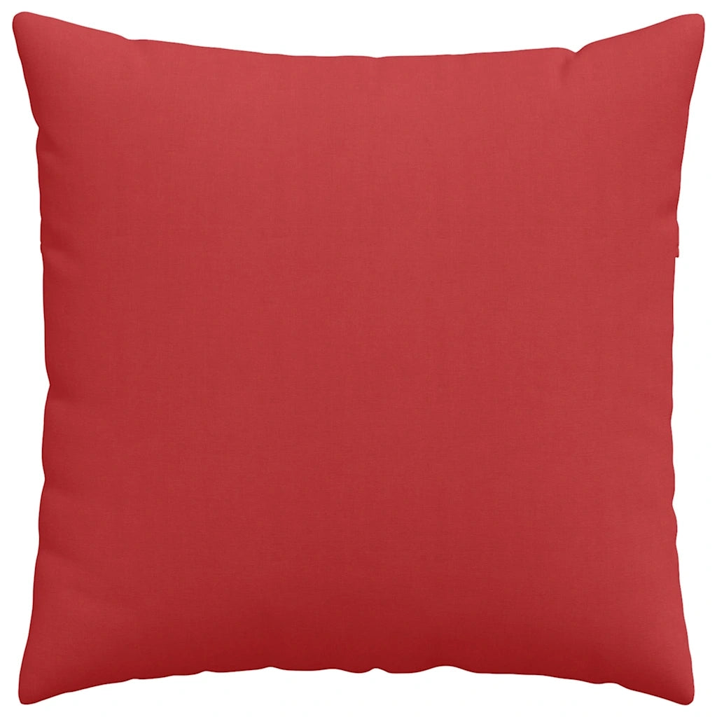 Cuscini da Divano 2 pz-Set di 2 Cuscini per Sofa Rosso 80 x 80 cm Tessuto