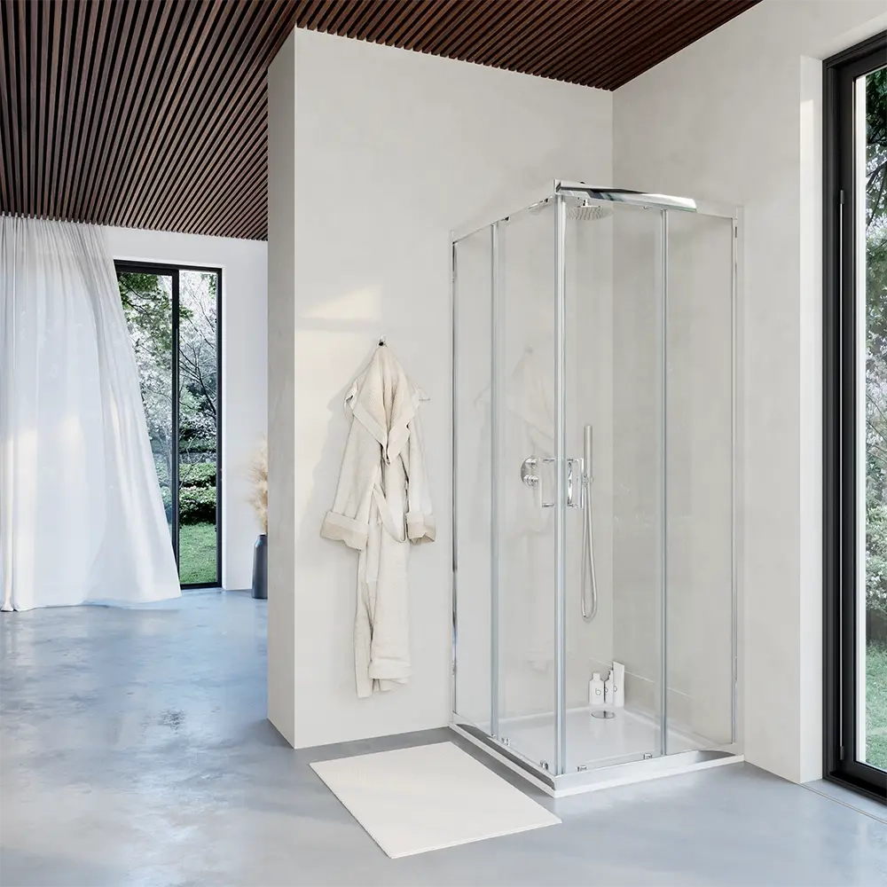 Box doccia 70x120 cm apertura scorrevole cristallo 6mm trasparente | Java