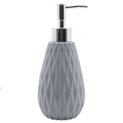 Trade Shop - Dispenser Per Sapone Liquido Grigio Lavorato Accessori Per Arredo Bagno 79950 -