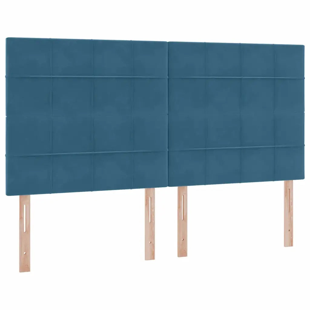 Letto con contenitore e materasso Blu Scuro 160 x 200 cm 3372043