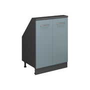 Mobile sottotetto Rion Grigio-blu/Antracite con 2 porte Vicco