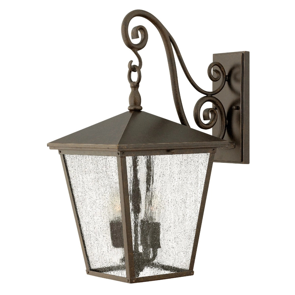 Applique esterna rétro bronzo reale E14 60W Trellis