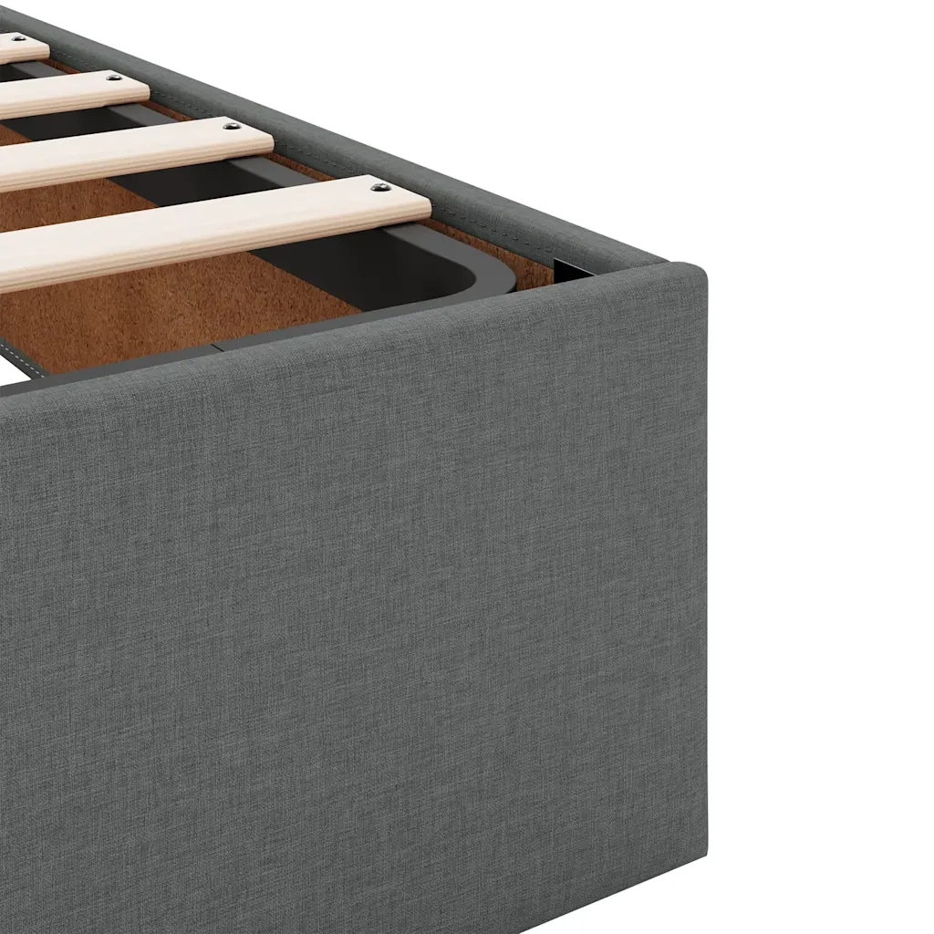 Struttura Letto Pouf senza Materasso 160x200 cm in Tessuto 3310890
