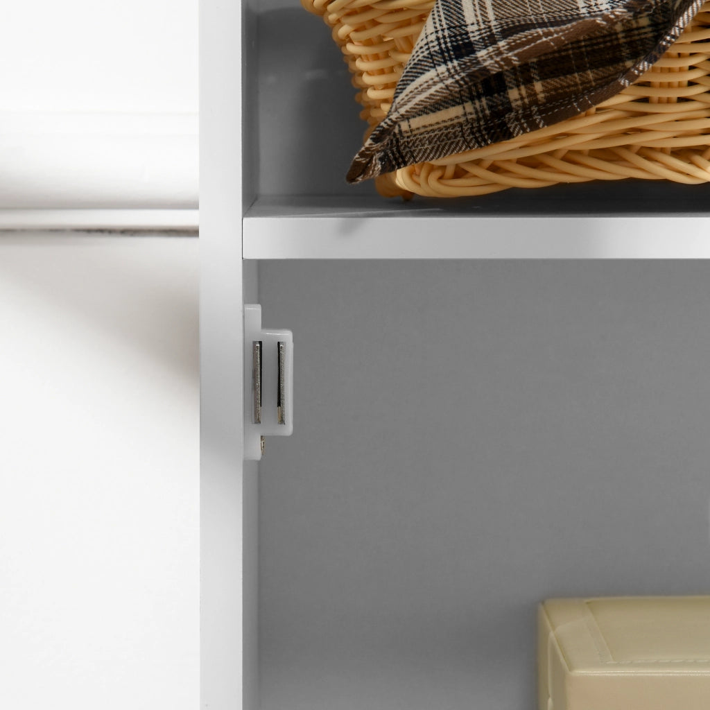 Mobile da bagno ¨C zephmum ¨C MDF bianco 40x23x80 cm