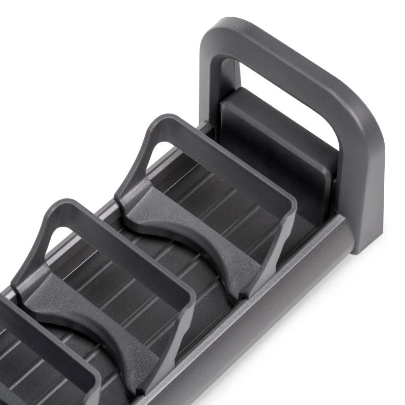 Portapiatti verticale per cassetto Orderbox, 159x468 mm, Alluminio e Tecnoplastica, Grigio antracite