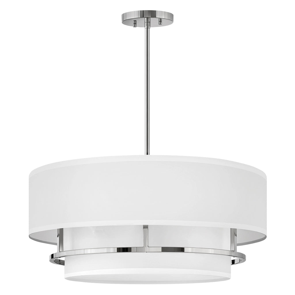 Lampada soffitto Graham nichel lucido 4xE14 58cm Hinkley