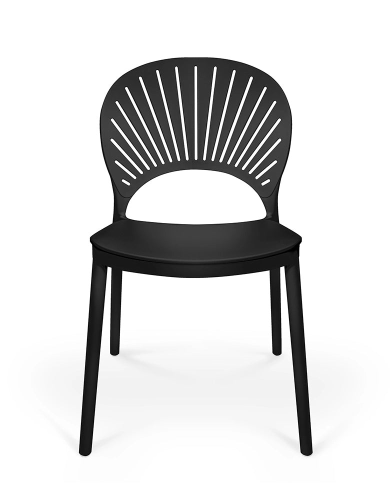 Sedia impilabile in plastica nera - Sunny (2 pz.) - SD10SUPP