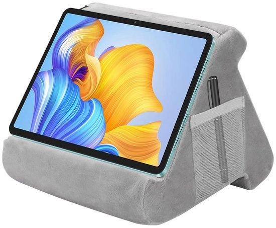 Sostegno per tablet a forma di triangolo - Supporto per cuscino per tablet - Stand per tablet - Supporto per cuscino per laptop - Adatto per lettore e-reader/smartphone - Materiali di alta qualità