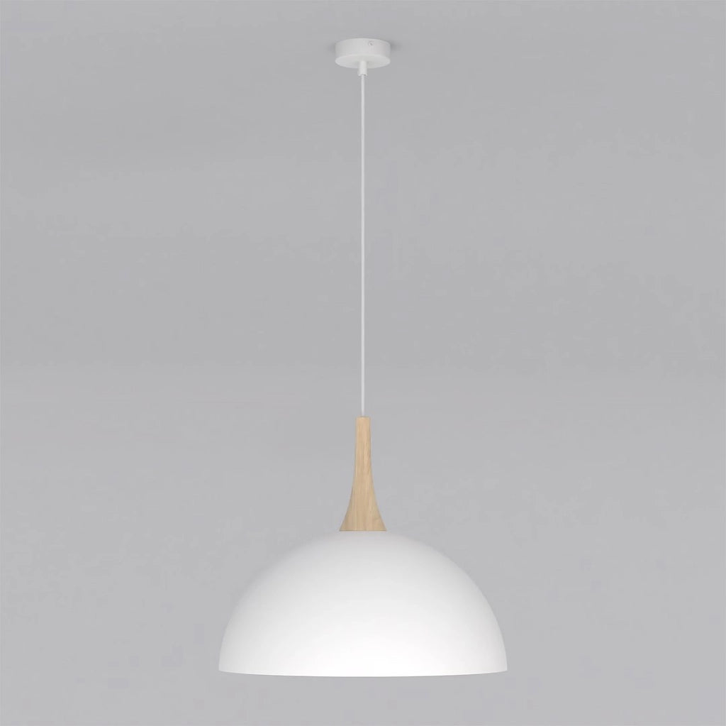 Lampada a sospensione Nautica bianca legno GX53 Emibig