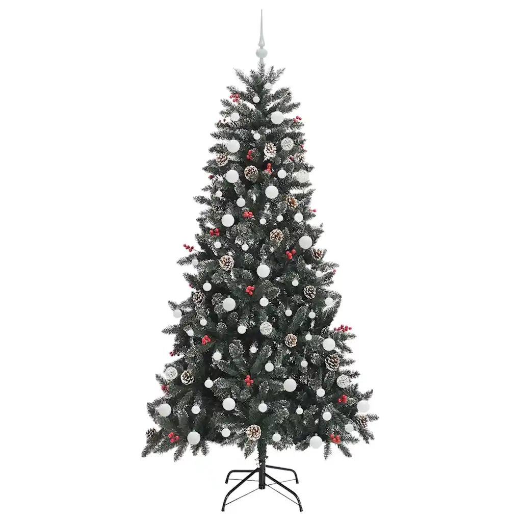 Albero di Natale artificiale con 300 LED Verde 210 cm 3395895