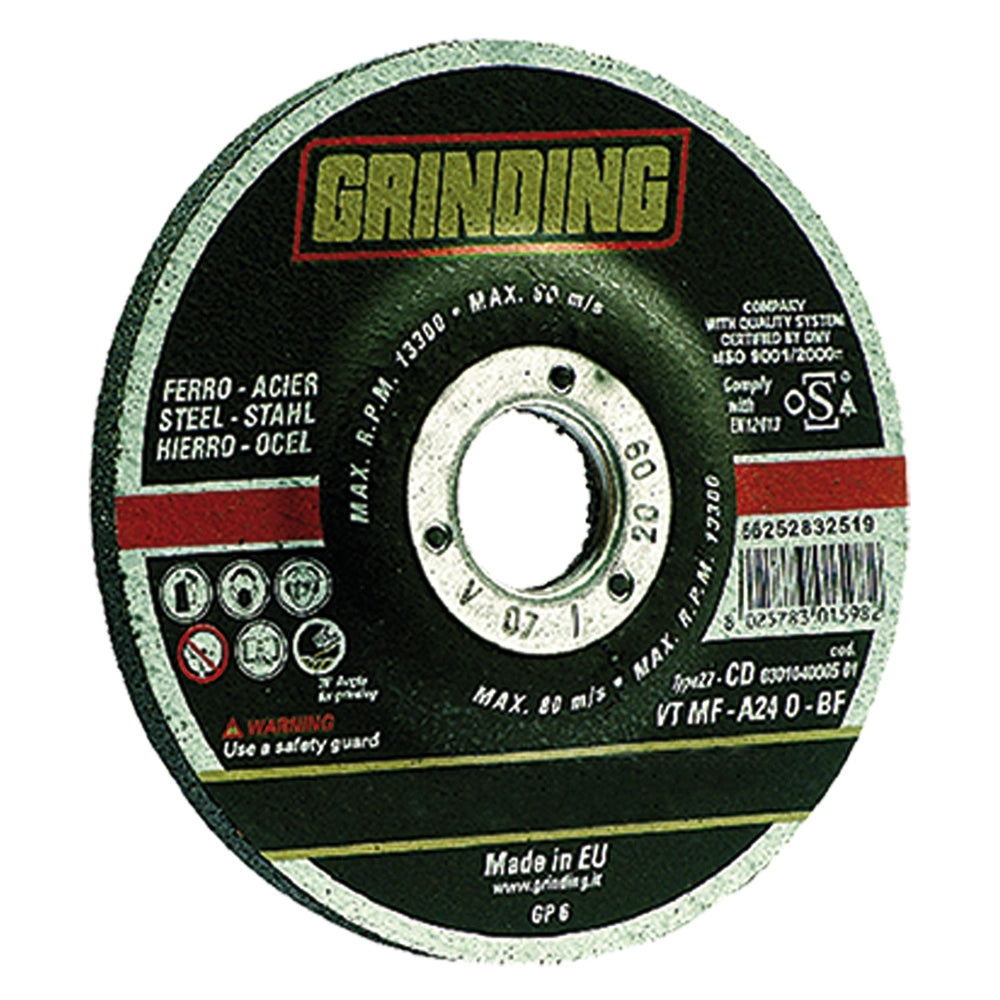 MOLA ABRASIVA DA SBAVO ø 115 x 6,4- 25 pezzi  - GRINDING