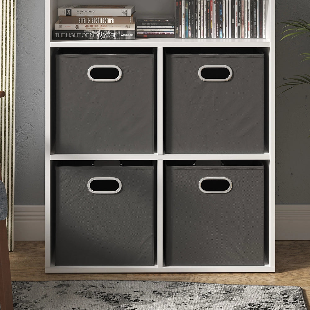 Vicco Libreria Bianco 72 x 90.2 cm con 4 scatole pieghevoli