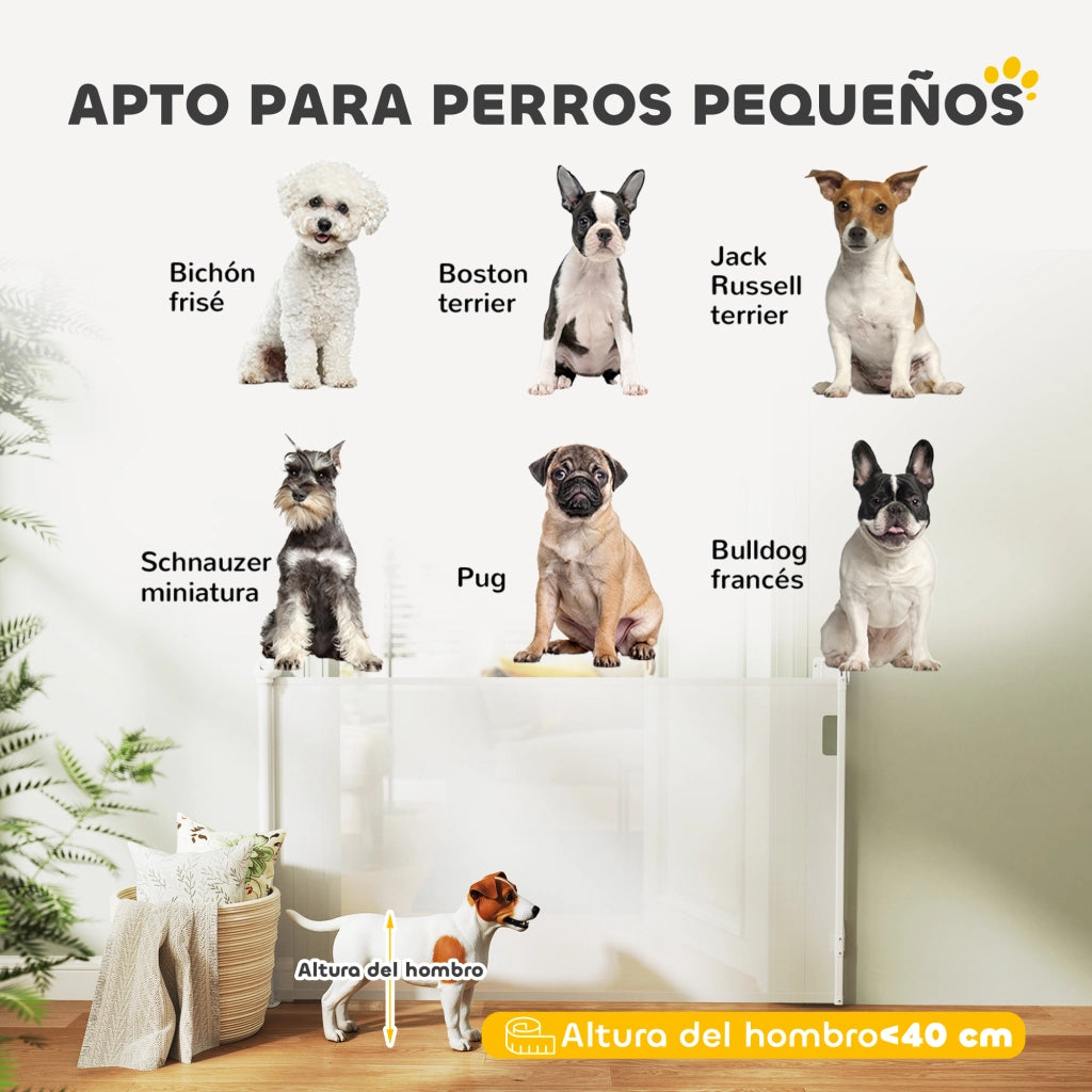 Barriera per Cani Retrattile ¨C Minimal ¨C Bianco 0-140 cm
