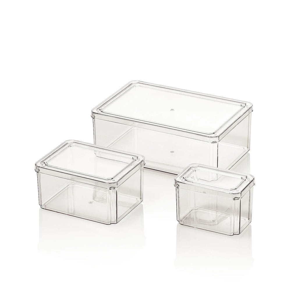 Set 3 contenitori con coperchio DIP