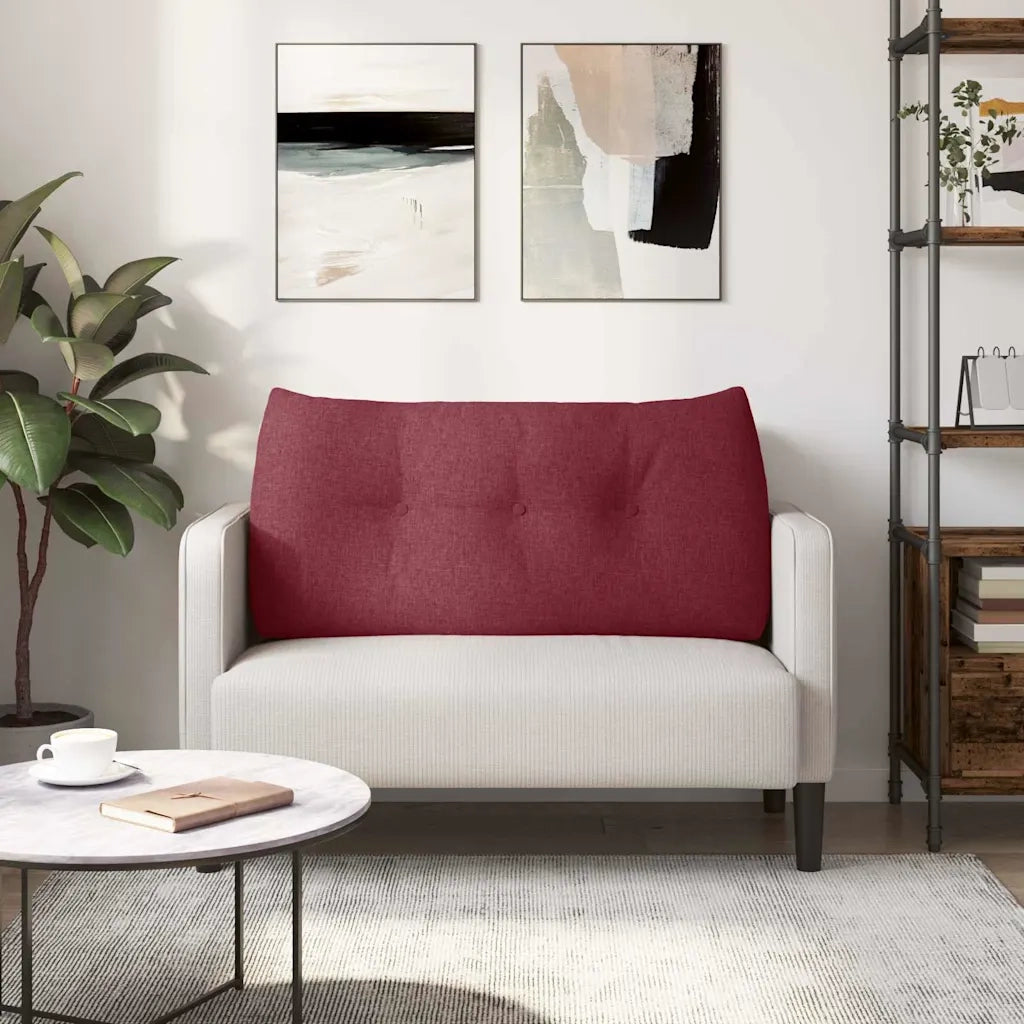Cuscino per Schiena Rosso Vino 100 x 24 x 50 cm Tessuto 42014444