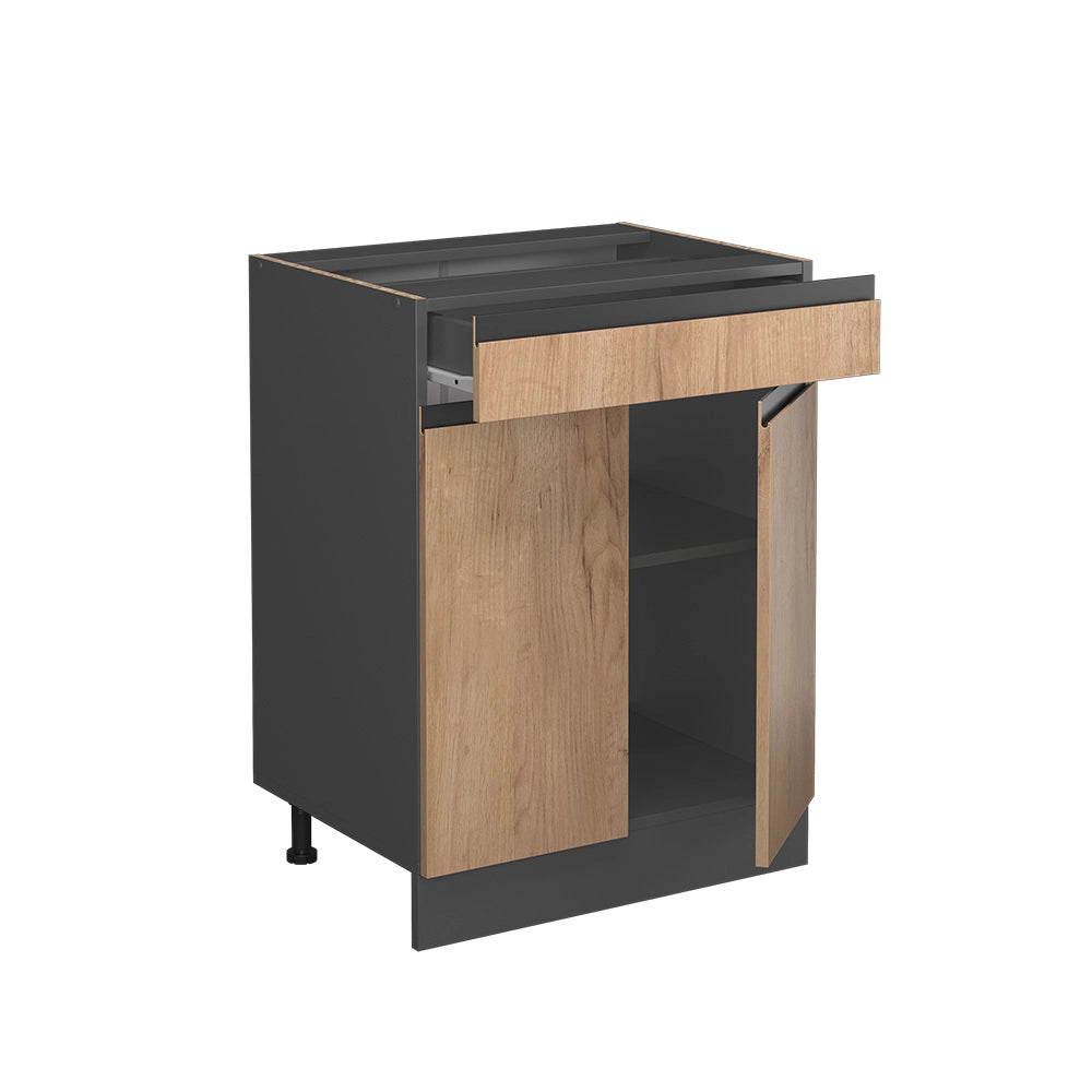 Vicco Mobiletto base per cucina Quercia dorata 60 cm , PL Rovere