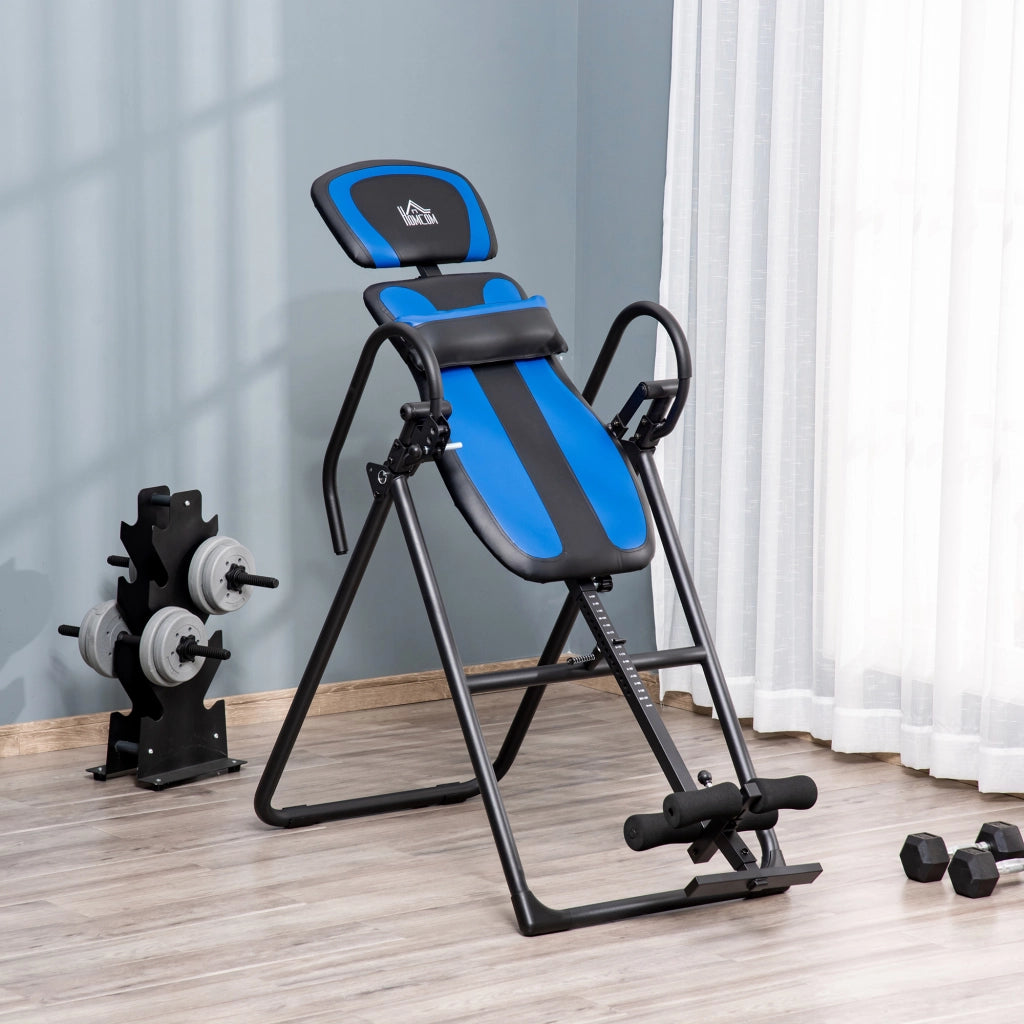 Divano a 2 posti reclinabile ¨C Minimal ¨C Nero, Blu, 140-203 cm