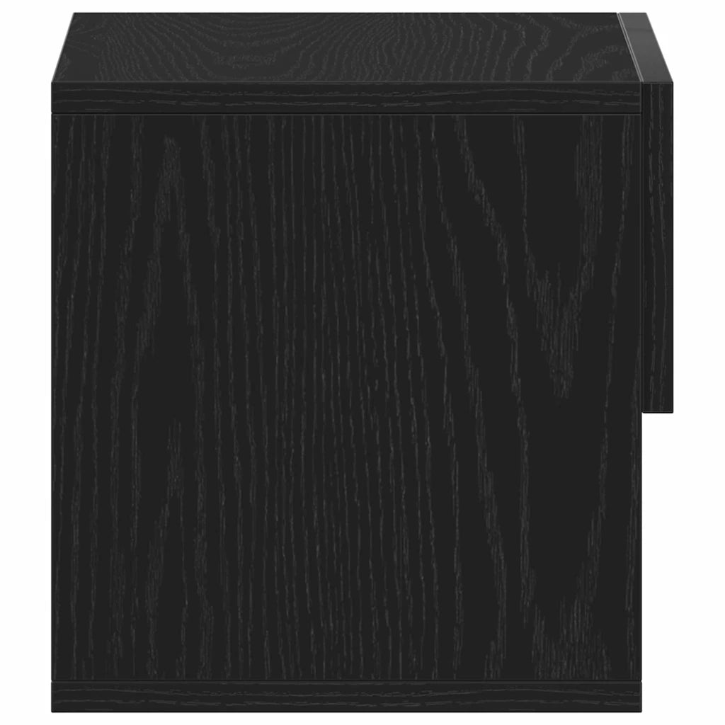 Armadio da Notte Rovere Nero 46 x 30 x 30 cm Legno multistrato 862734