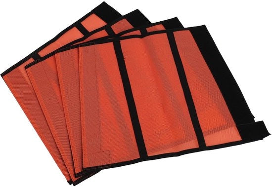 Protezioni per ginocchia per cavalli - Ademend - 4 pezzi - Gamaschen/Schützer - Tessuto Teslin a rete - Comfortevole - Protezione contro punture di zanzare - Protezione per ginocchia