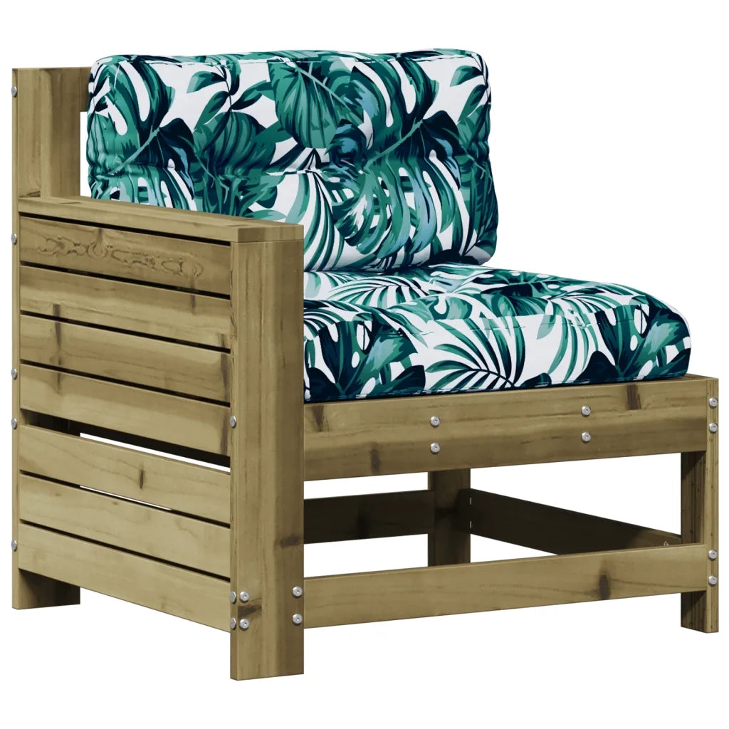 Set Divani da Giardino 5pz con Cuscini Legno Impregnato di Pino 3250819