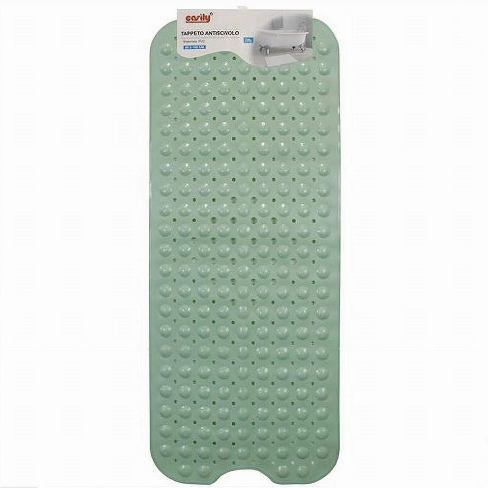 Trade Shop - Tappetino Per Vasca Antiscivolo 100 X 40 Cm Tappeto Doccia In Pvc 79740 Verde -