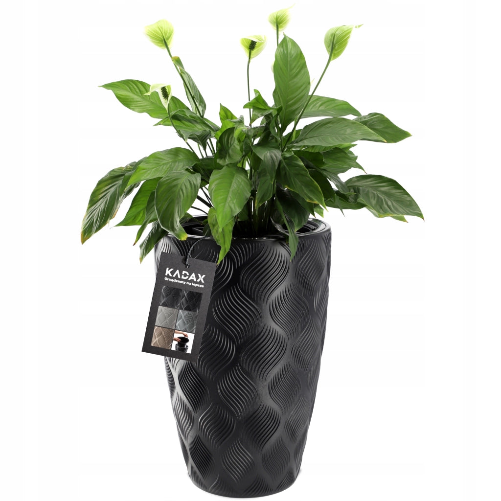 Vaso da fiori KADAX con inserto 48 cm, copertura in plastica alta